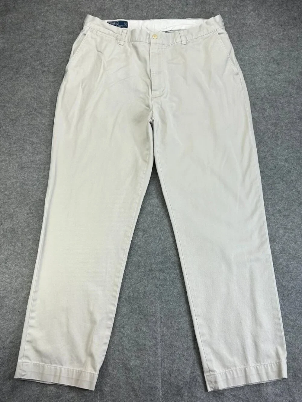 Polo Ralph Lauren Prospect Chino Pants Mens 34x31 Ivory Flat‎ Front (Tag-36x32)
